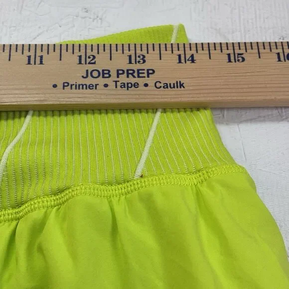 Aerie OFFLINE Tennis Skort Neon Green Ribbed Waist Athletic Skirt Size L  active - Picture 14 of 16